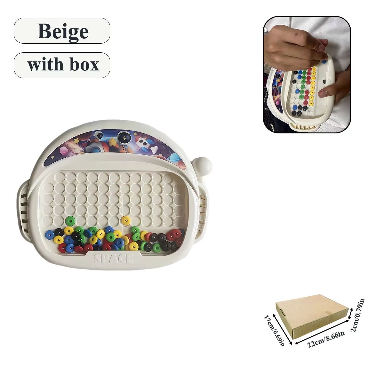 Magnetic Doodle Board With Pen And Beads  Educational Drawing Toy For Kids Ages 38 10