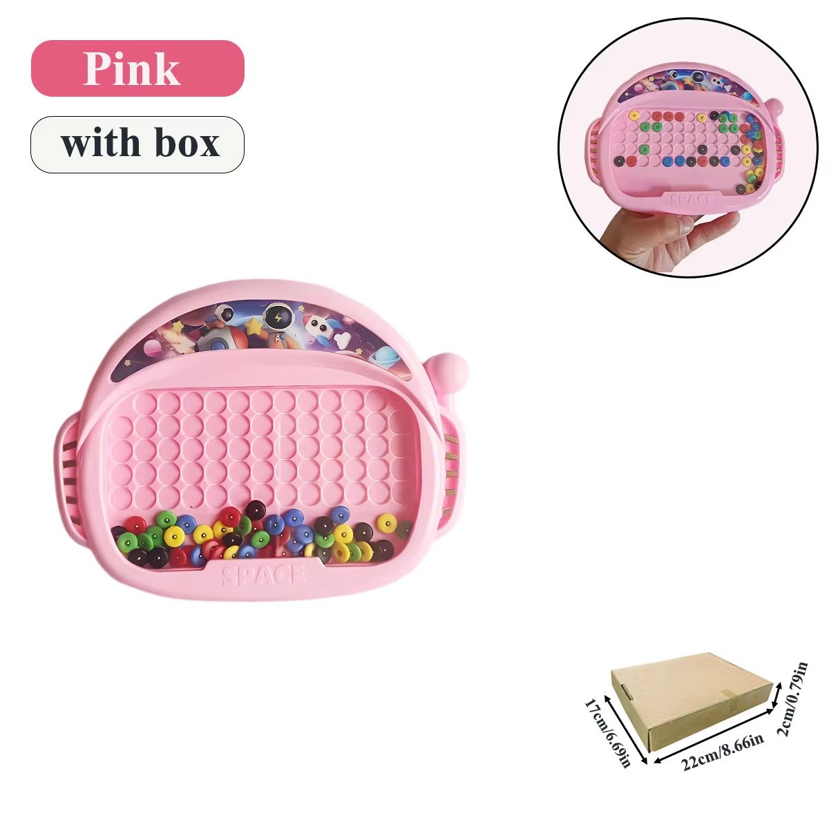 Magnetic Doodle Board With Pen And Beads  Educational Drawing Toy For Kids Ages 38 11