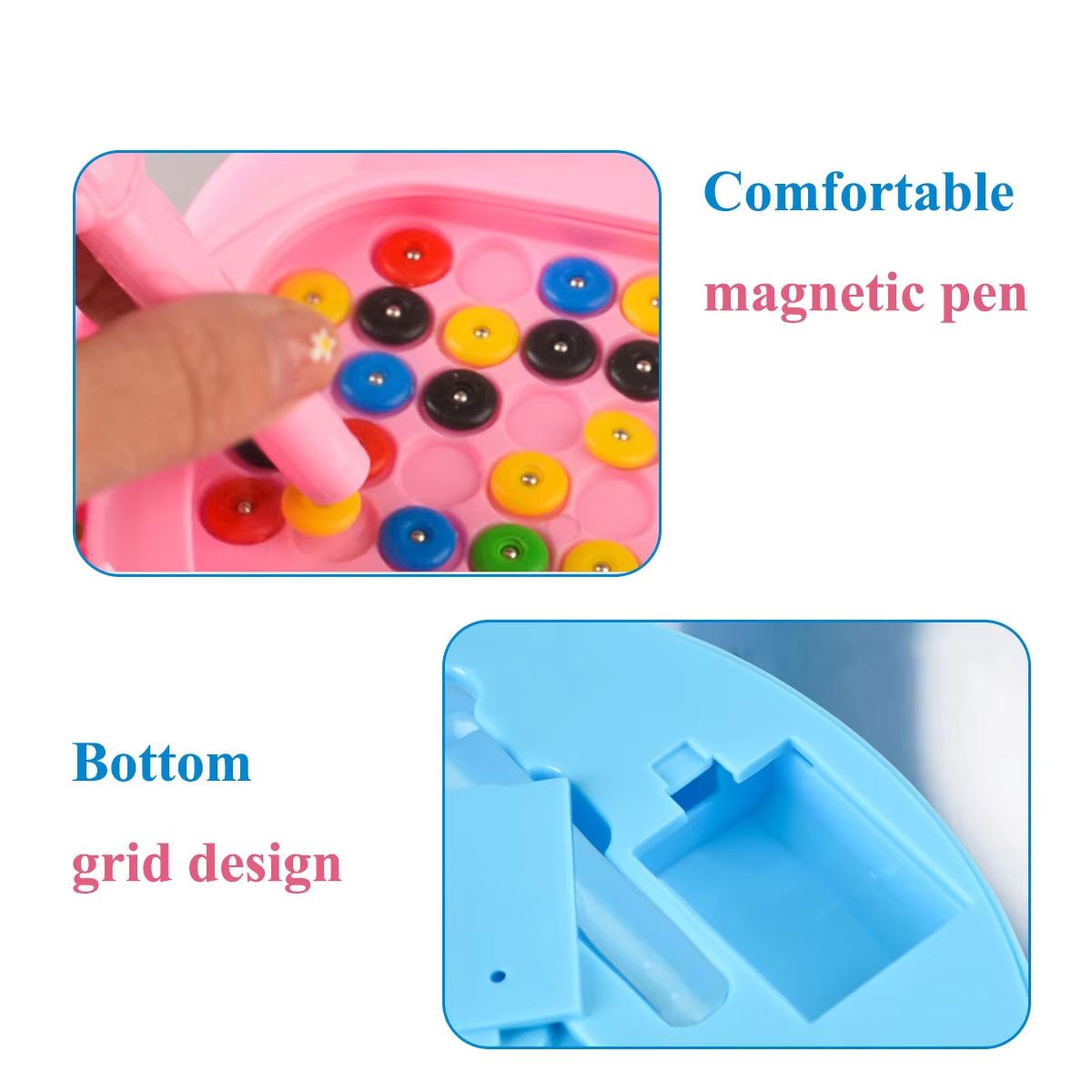 Magnetic Doodle Board With Pen And Beads  Educational Drawing Toy For Kids Ages 38 3