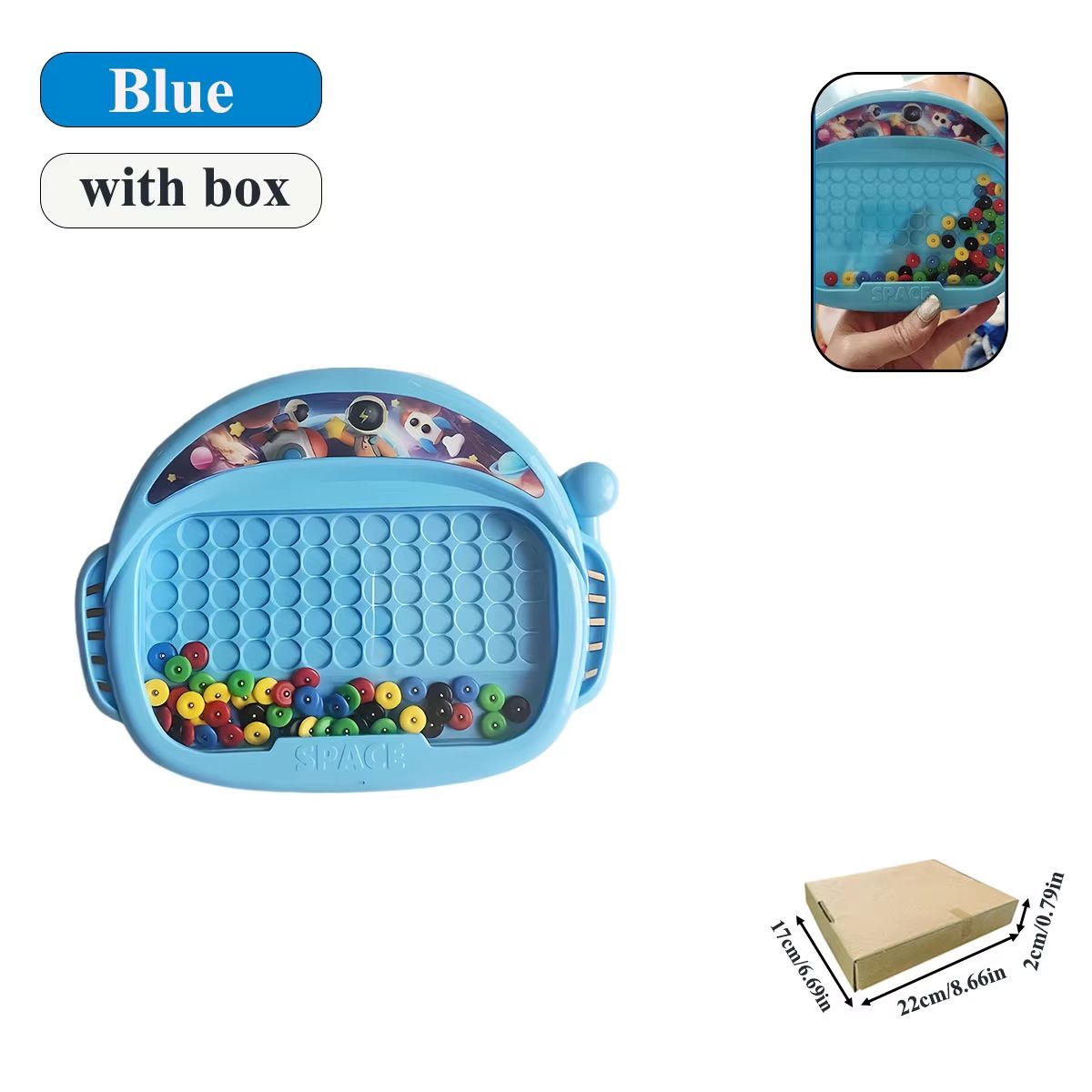 Magnetic Doodle Board With Pen And Beads  Educational Drawing Toy For Kids Ages 38 8