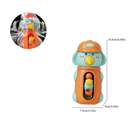 SuctionCup Bath Toy Set With DuckFrogPig Spinner For Toddlers  Kids 2