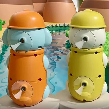 SuctionCup Bath Toy Set With DuckFrogPig Spinner For Toddlers  Kids 3