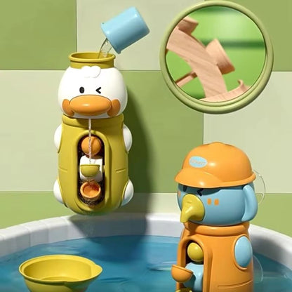 SuctionCup Bath Toy Set With DuckFrogPig Spinner For Toddlers  Kids 4