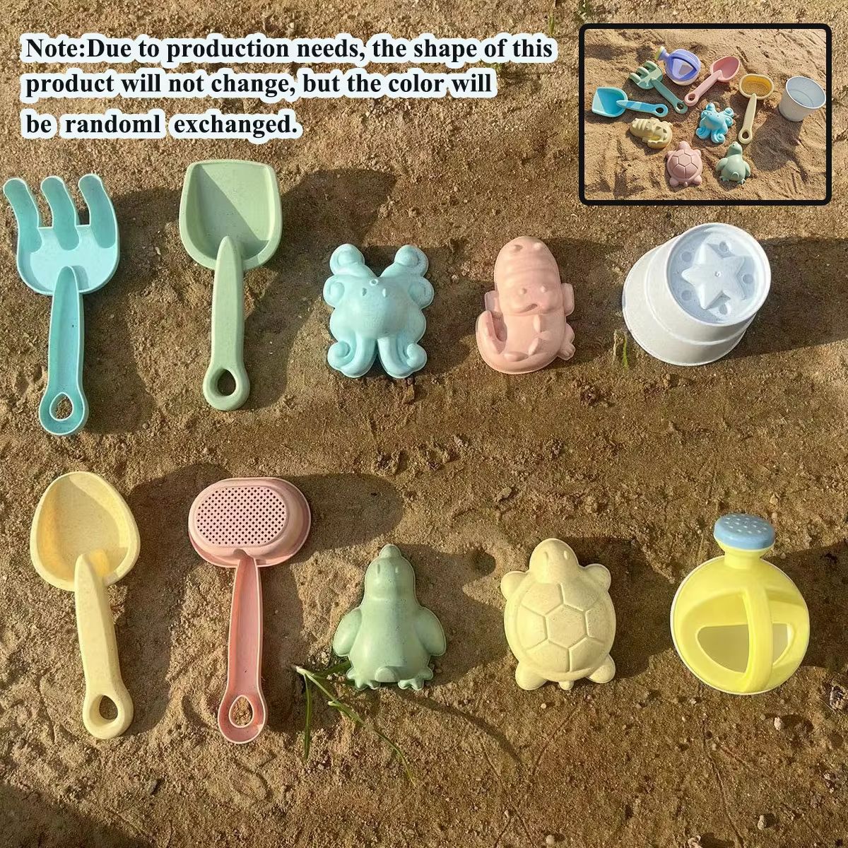 Folding Beach Sand  Water Play Set With Bucket  Outdoor Summer Toy For Kids 1