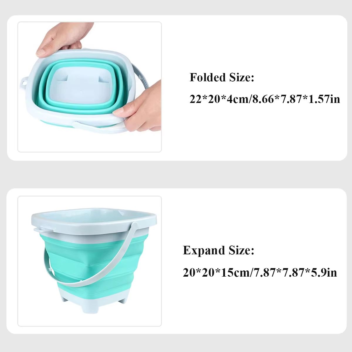 Folding Beach Sand  Water Play Set With Bucket  Outdoor Summer Toy For Kids 4