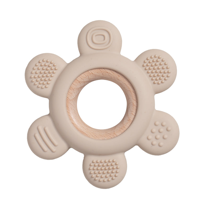 Silicone Teether With Wooden Ring Baby Fruit Teething Toys BPA Free Infant Chewing Toy For Boys Gir 19