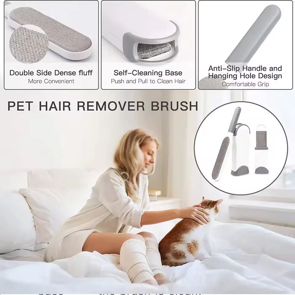 PetFurMagic SelfCleaning Lint Brush  Hair Remover 5