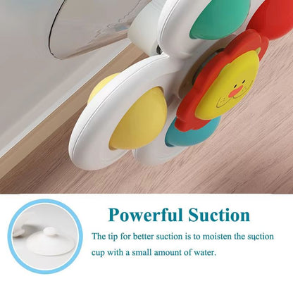3 Piece Suction Cup Spinning Animal Toys For Kids  Window High Chair Bath And Travel 3