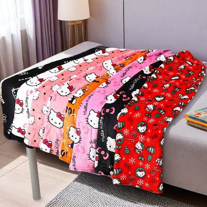 Home pajamas trousers casual set, pajamas cartoon couple walking, Hello Kitty pajamas anime women's lounge homewear