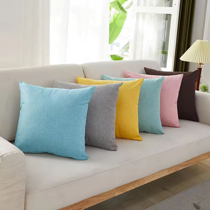 SoftLoom Linen Cushion Cover  45by45 Cm Decorative Pillow Cover For Sofa  Home Decor 1