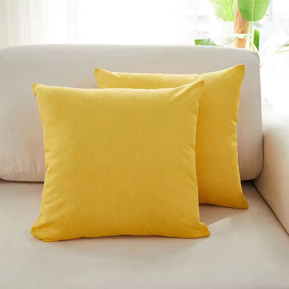 SoftLoom Linen Cushion Cover  45by45 Cm Decorative Pillow Cover For Sofa  Home Decor 6