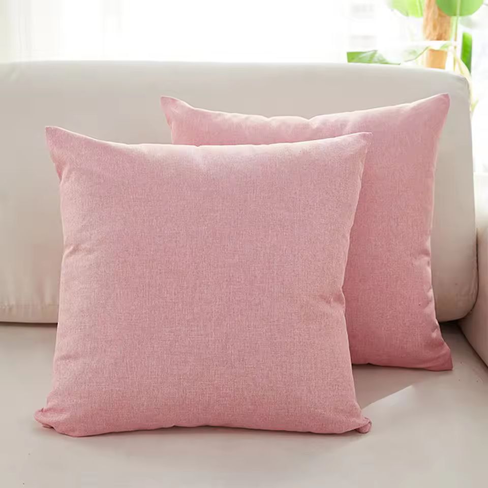 SoftLoom Linen Cushion Cover  45by45 Cm Decorative Pillow Cover For Sofa  Home Decor 7