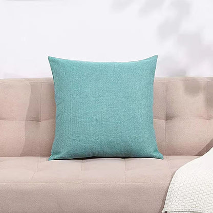 SoftLoom Linen Cushion Cover  45by45 Cm Decorative Pillow Cover For Sofa  Home Decor 10