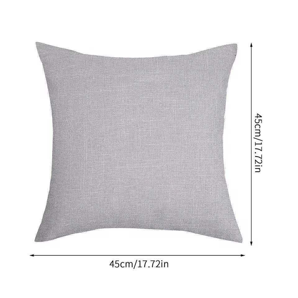 SoftLoom Linen Cushion Cover  45by45 Cm Decorative Pillow Cover For Sofa  Home Decor 8