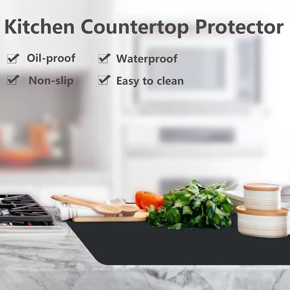 Premium Silicone Table Protector Mat  Waterproof HeatResistant Counter  Kids Dining Mat 1