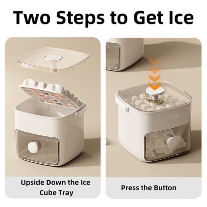 Food-grade Plastic Ice Cube Machine Compartment Easy Salad Large Capacity Storage Food-grade Plastic Freezer Storage