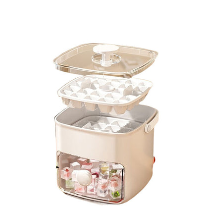 Food-grade Plastic Ice Cube Machine Compartment Easy Salad Large Capacity Storage Food-grade Plastic Freezer Storage