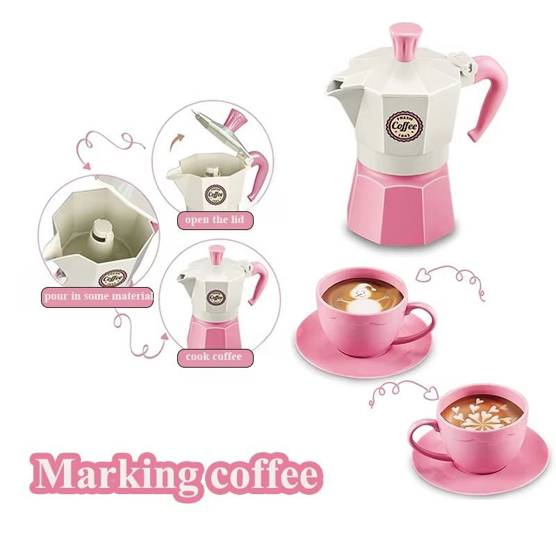 Pretend Coffee Play Set For Kids  4 Or 11 Piece Play Kitchen Coffee Set 3