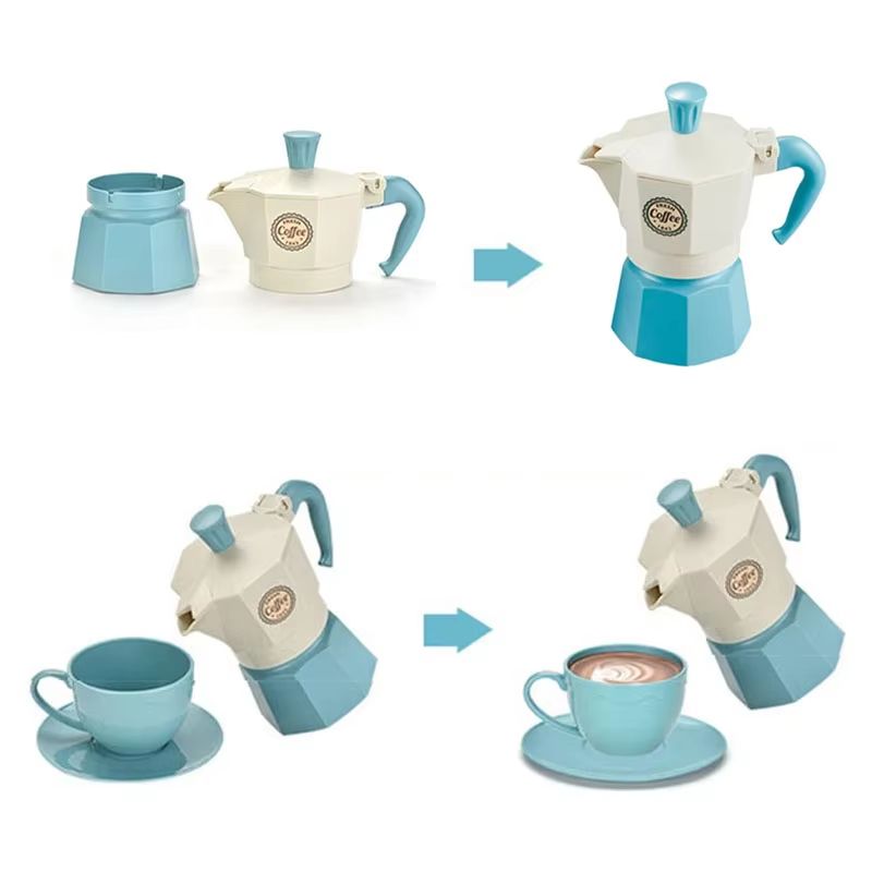 Pretend Coffee Play Set For Kids  4 Or 11 Piece Play Kitchen Coffee Set 4