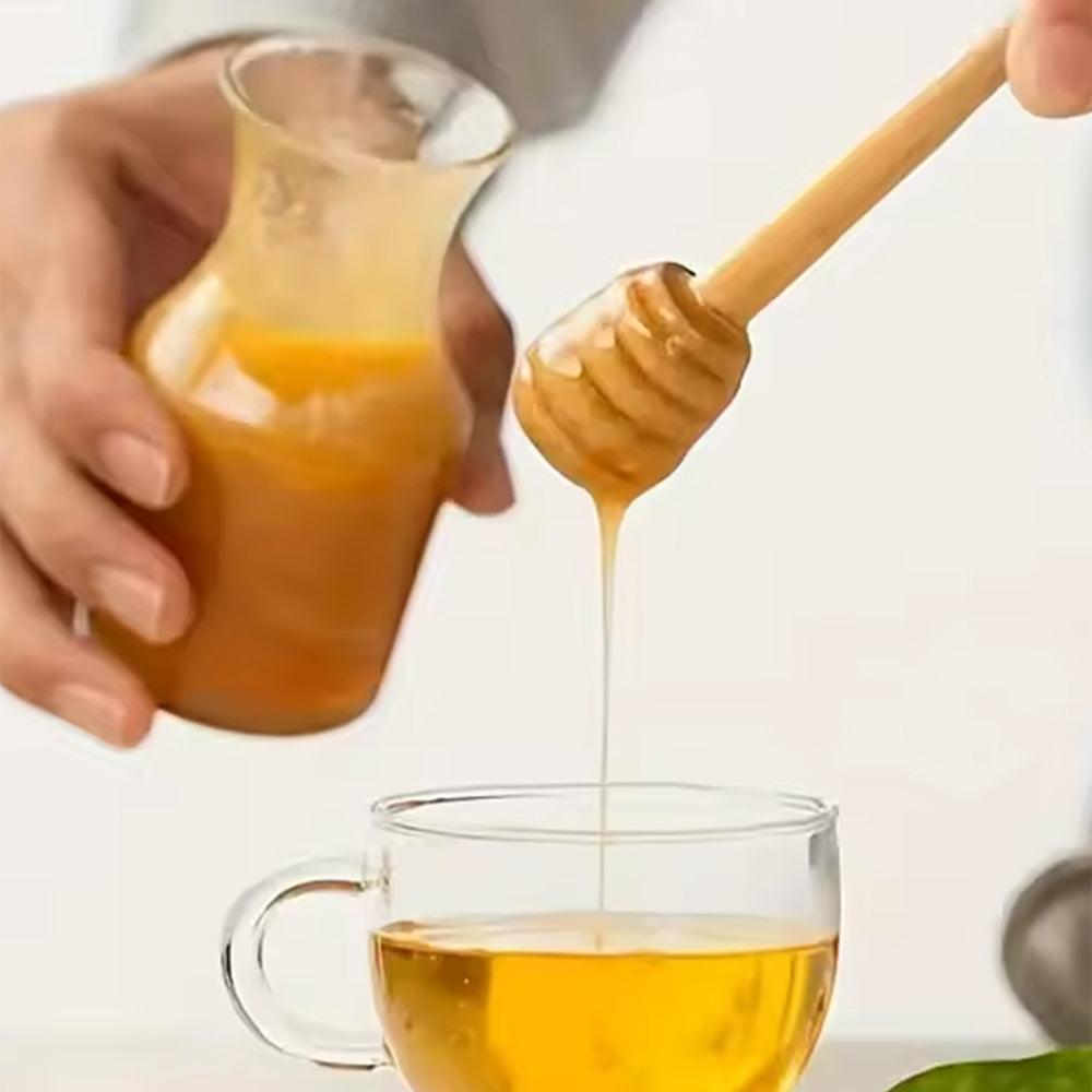 Honey Stir Sticks for Honey, Wooden Honey Dipper, Jam Stirrer for Honey Jar Dispense - Gift for Christmas