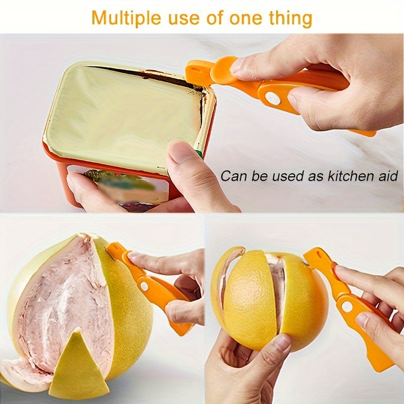 Orange Lemon Grapefruit Peeler With Folding Handle Creative Plastic Cutter Kitchen Fruit And Vegeta 4