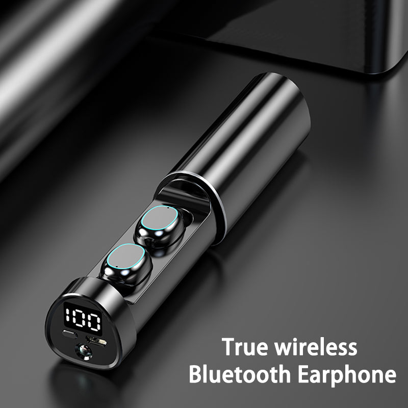 Bluetooth TWS Wireless Earbuds, High Quality Sports Headphones with Mic, Waterproof In-Ear Earphones for HD Calls