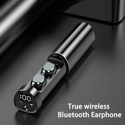 Bluetooth TWS Wireless Earbuds, High Quality Sports Headphones with Mic, Waterproof In-Ear Earphones for HD Calls