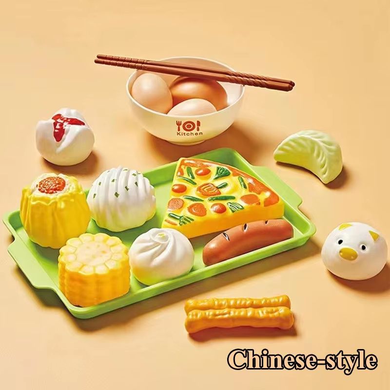 Mini Hamburger  Cookie Play Food Set For Kids Kitchen Play 8