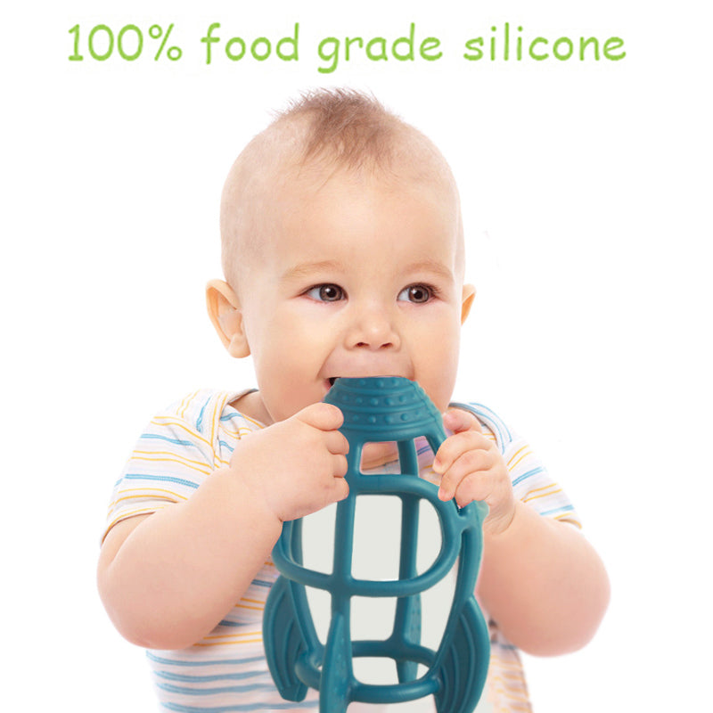 Teething Infant Chewing Toy Fashionable Rocket Shape Silicone Baby Teethers Nursing Gift For Kids F 4