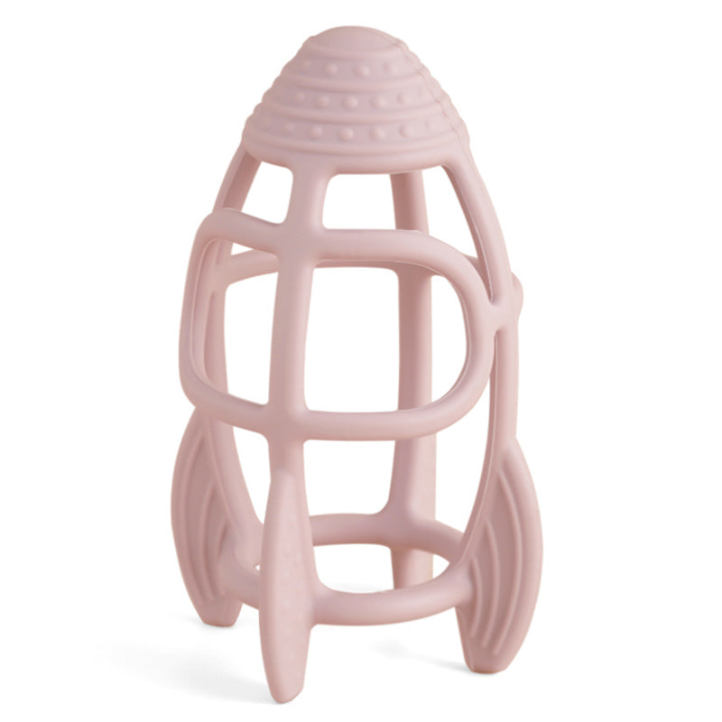 Teething Infant Chewing Toy Fashionable Rocket Shape Silicone Baby Teethers Nursing Gift For Kids F 11