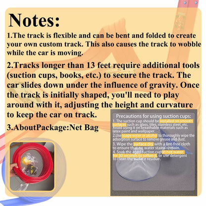 13 Ft  163 Ft Flexible Track Car Set With Mini Racing Cars 1