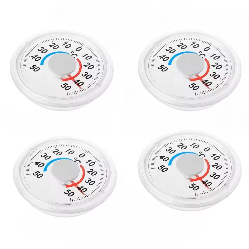 Plastic Round Door  Window Thermometer  IndoorOutdoor Temperature Gauge 3