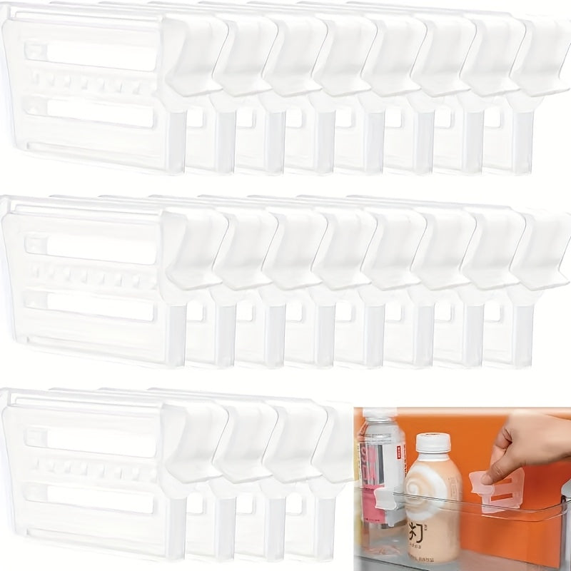 Adjustable Refrigerator Space Divider, Expandable Drink and Sauce Organizer, Maximize Fridge Storage Neatly Arranged