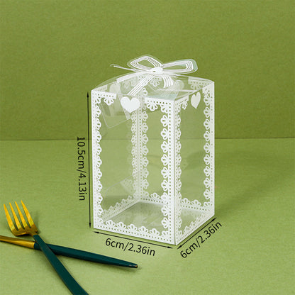 Candy Favor Gift Packaging Boxes for Wedding, Birthday, Christmas, and Transparent PVC Box Plastic Wrapping