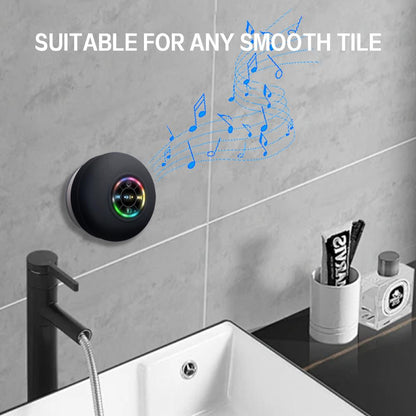 Bluetooth Speaker With LED Lights Strong Suction Cup Portable Mini Speaker Phone Holder For Outdoor 2
