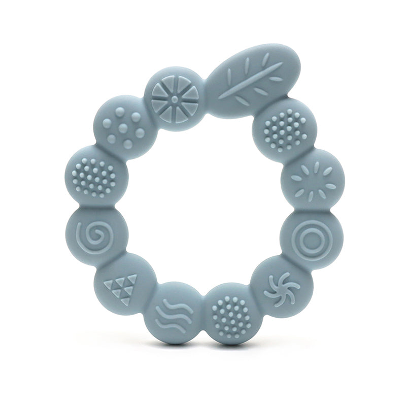 BPA Free Silicone Baby Teething Toys, Newborn Gift Leaf Ring Shape, Infant Care Toy for Boy Girl