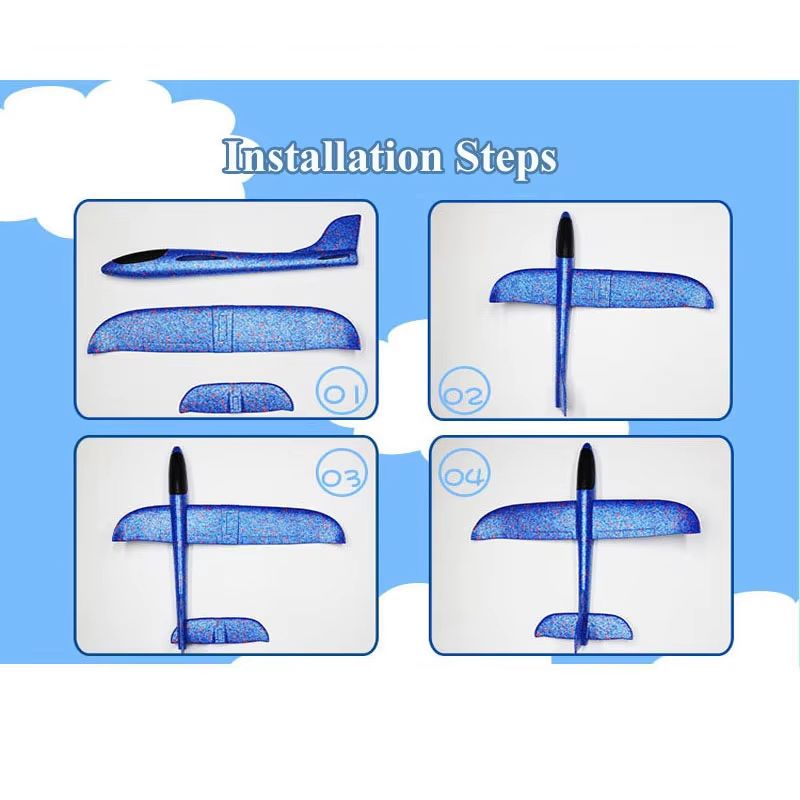 Large Foam Hand Throw Glider Airplane For Outdoor Flying Fun 1