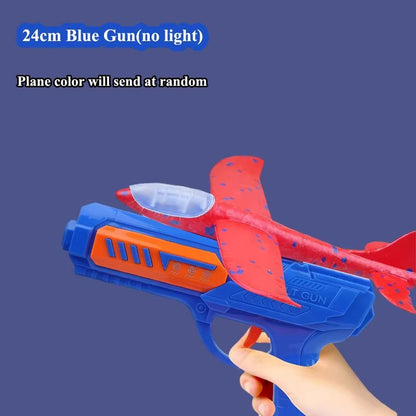 Kids Foam Plane Launcher Set  94 In  134 In Glider Airplane Outdoor Catapult Toy 9