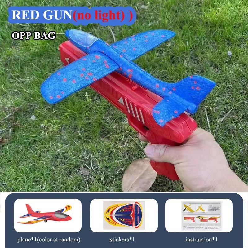 Kids Foam Plane Launcher Set  94 In  134 In Glider Airplane Outdoor Catapult Toy 7