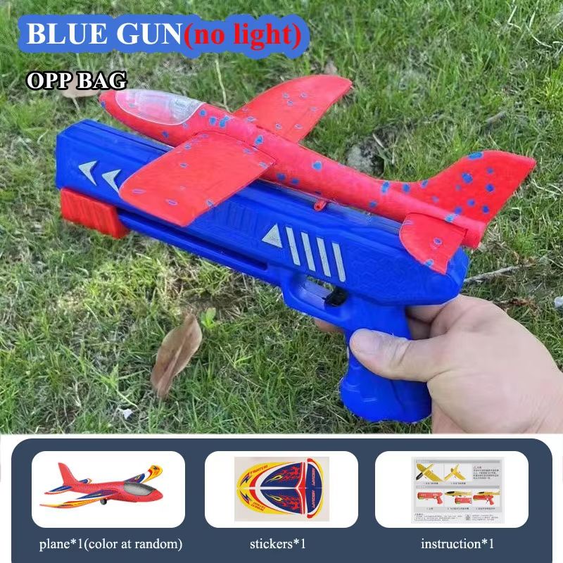 Kids Foam Plane Launcher Set  94 In  134 In Glider Airplane Outdoor Catapult Toy 8