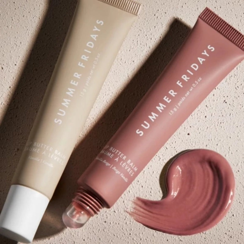 Moisturizing Summer Fridays Lip Balm Vanilla Pink Sugar Coffee Cake Lip Gloss 2
