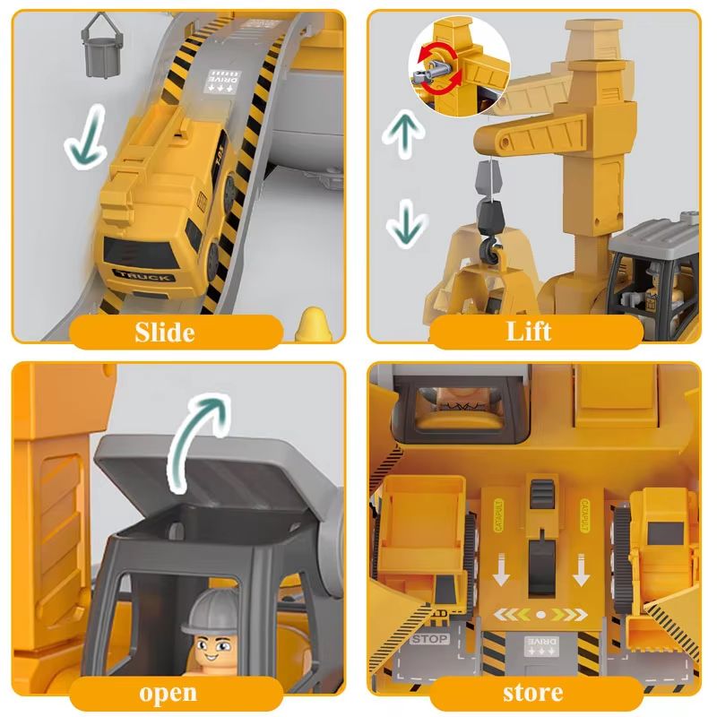 Kids Engineering Vehicle Building Set With Electric Drill And Tool Nuts 4