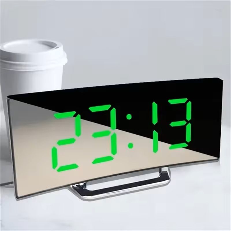 LED Digital Alarm Clock  Electronic Smart Bedside Desk Clock With Light  Snooze 3