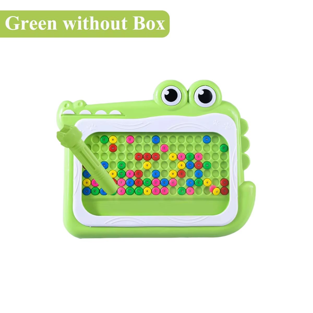 Kids Magnetic Beads Doodle Board With Puzzle Pen Montessori Drawing Toy 10