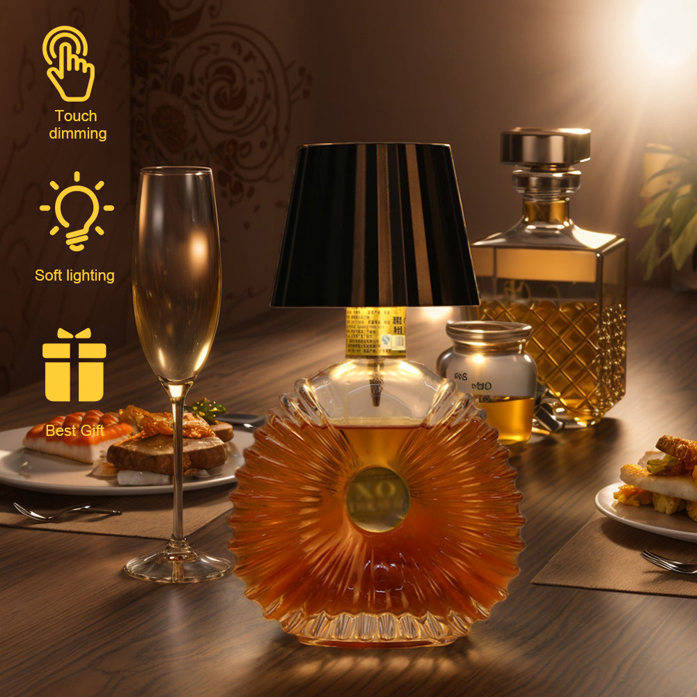Portable LED Wireless Bottle Lamp Touch Dimmable Table Lamp For Restaurant Bar 2