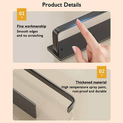 Self Adhesive Kitchen Paper Holder No Drill Towel Toilet Roll Holder Cabinet Bathroom Tissue Rack 4