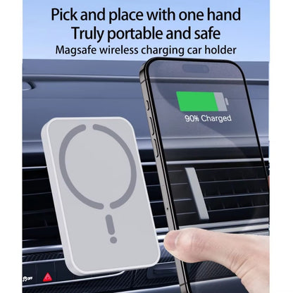 Fast Wireless Car Charger Magnetic Phone Holder For IPhone Car Charging Mount 2
