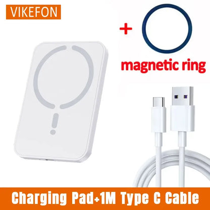 Fast Wireless Car Charger Magnetic Phone Holder For IPhone Car Charging Mount 4