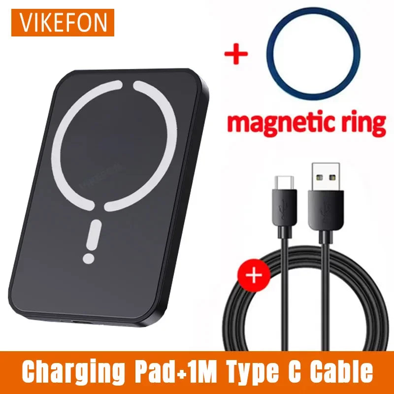 Fast Wireless Car Charger Magnetic Phone Holder For IPhone Car Charging Mount 5
