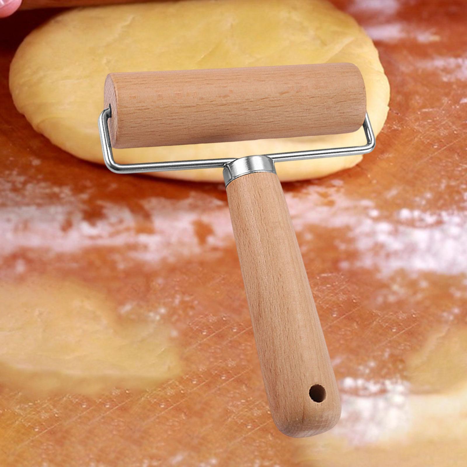 Dough Roller Stick Supplies with Handle for Rolling Pin French Fondant Flour